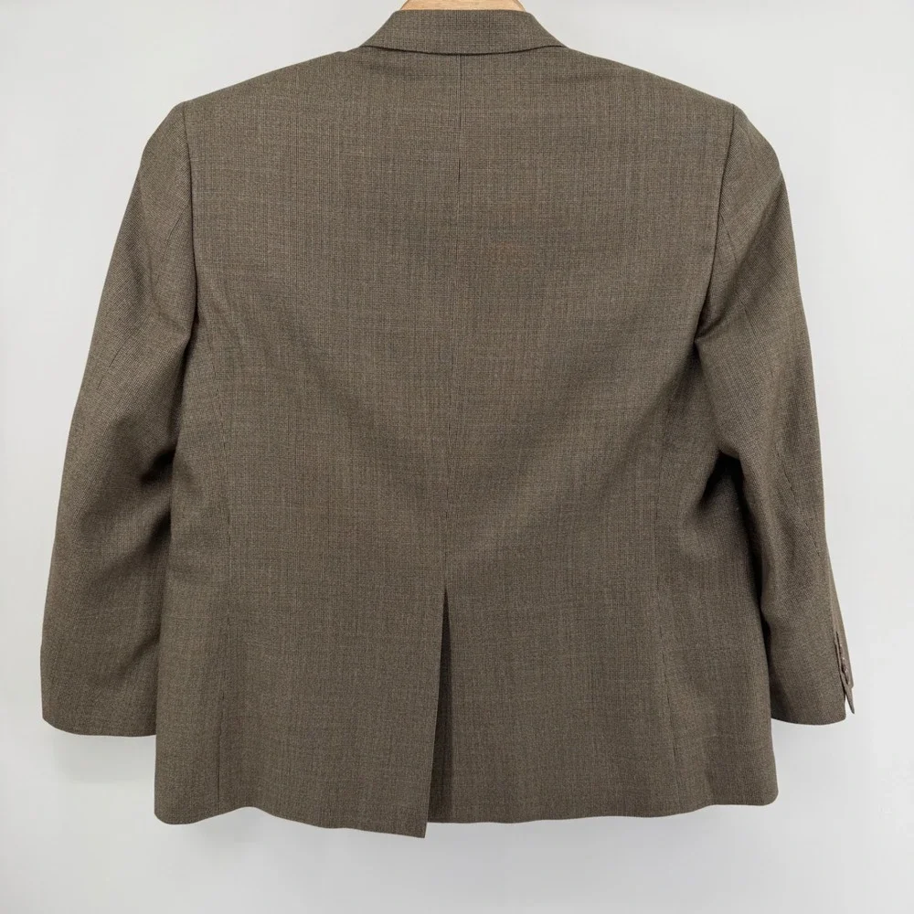 Lauren Ralph Lauren Blazer Mens 42S Brown Silk Wool Blend Sport Coat 2-Button